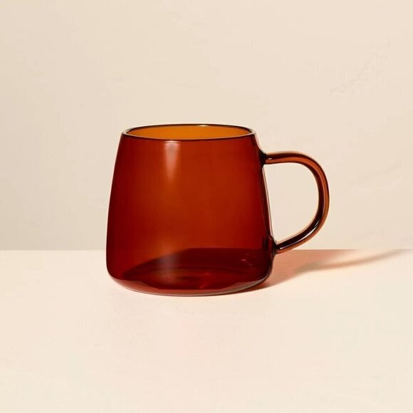 15oz Tinted Glass Mug Amber - Hearth & Hand Magnolia, Target Fall 2024 - Picture 1 of 4